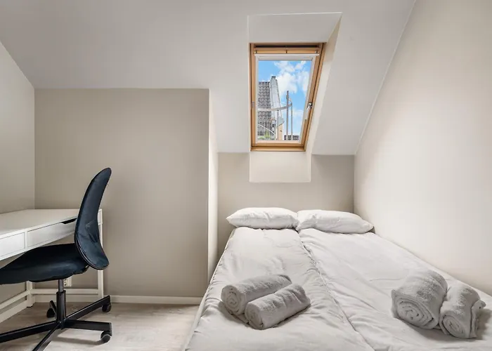 아파트 & Modern In The Coziest Street In 베르겐